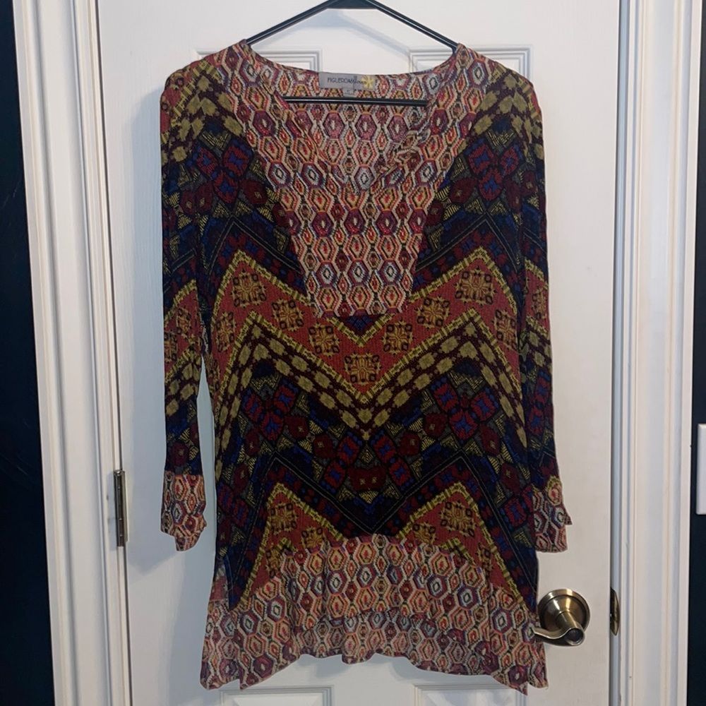 Figueroa & Flower Printed Pattern Top